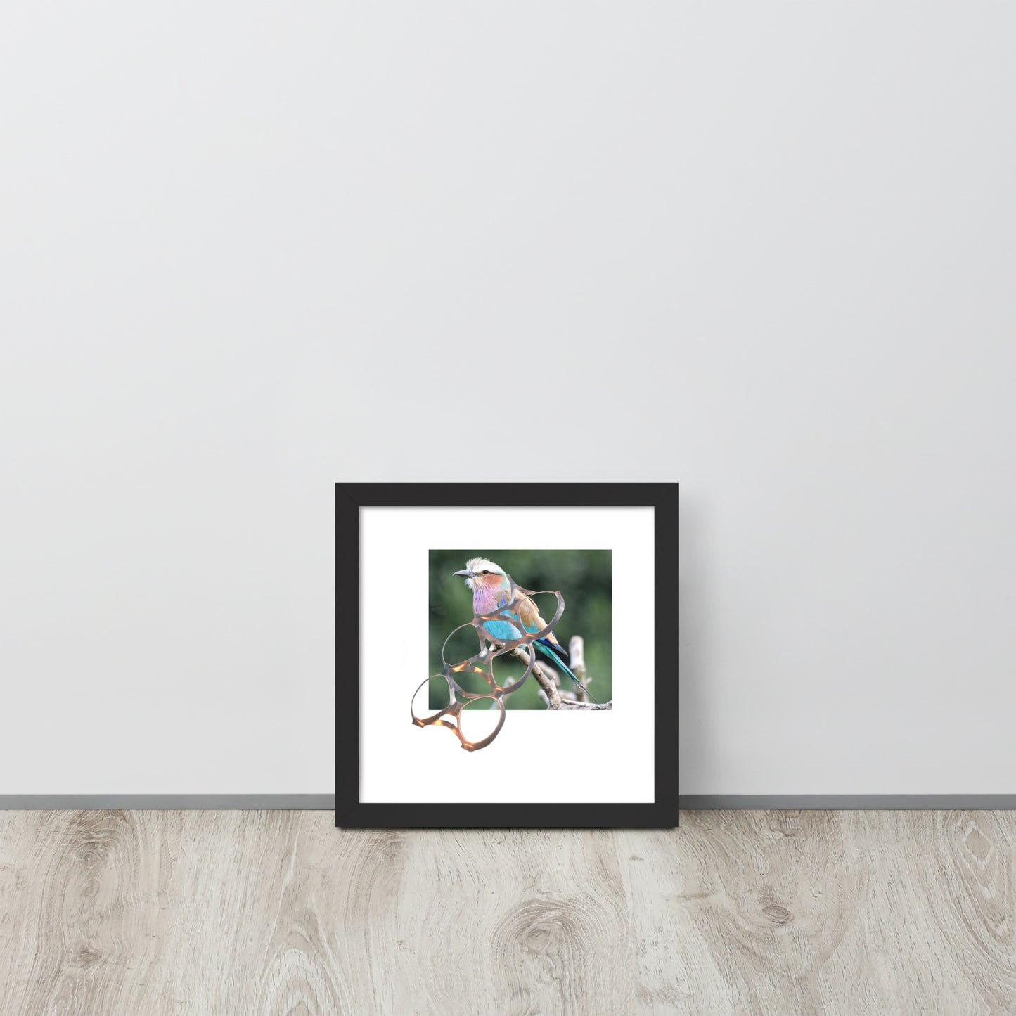 Framed photo paper poster