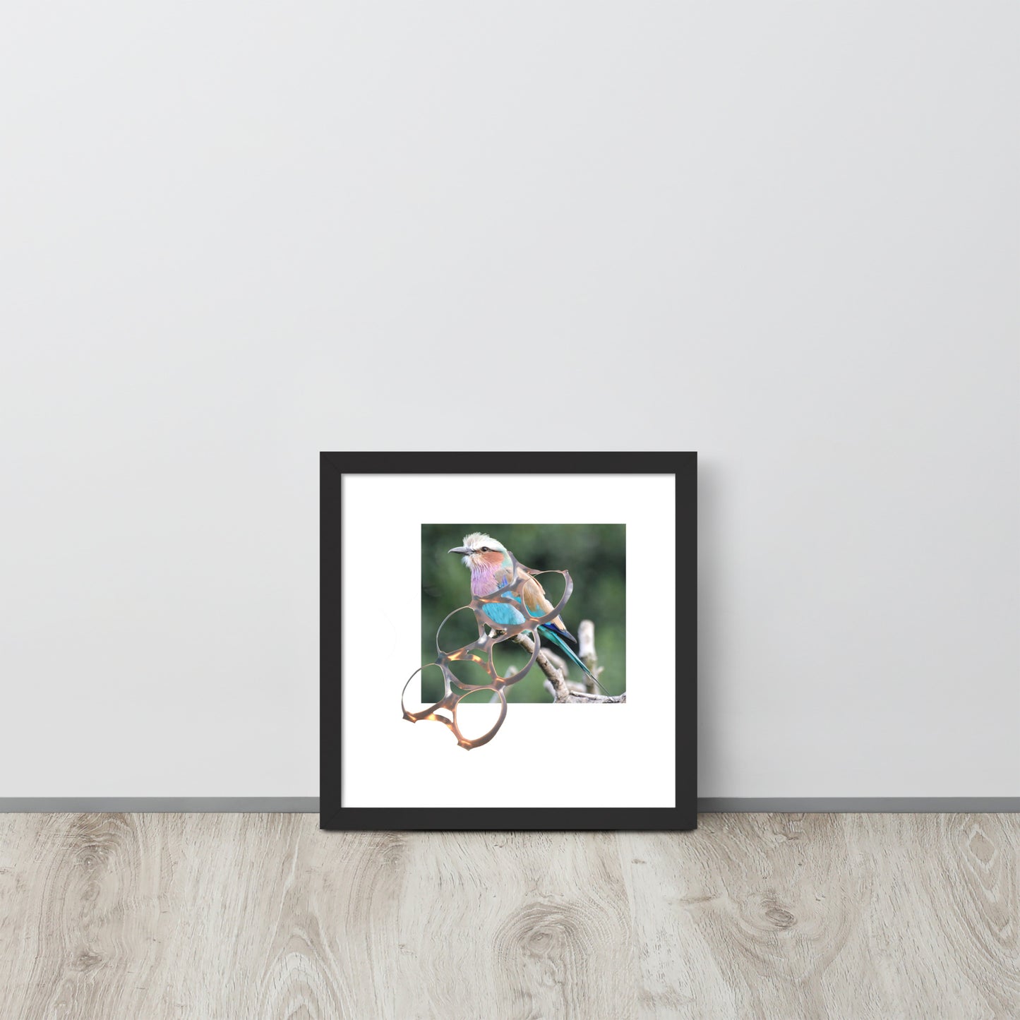 Framed photo paper poster