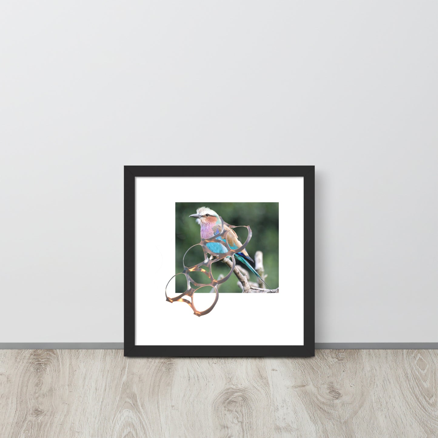 Framed photo paper poster
