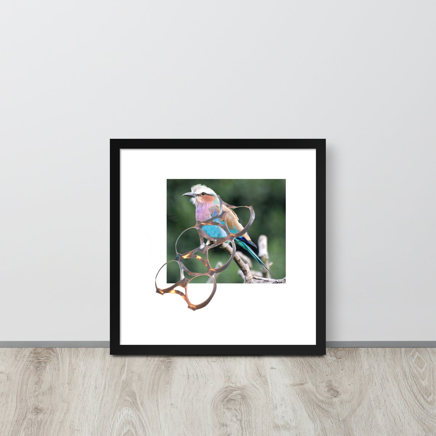 Framed photo paper poster