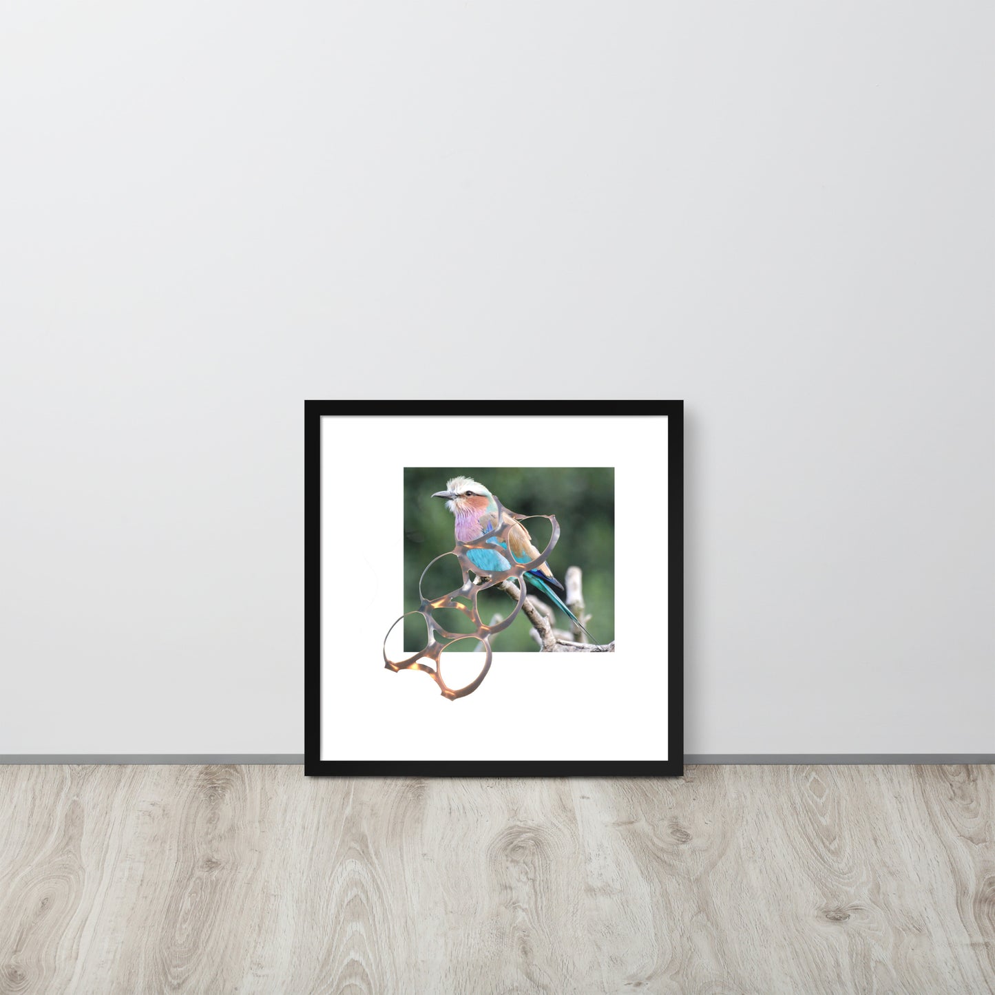 Framed photo paper poster